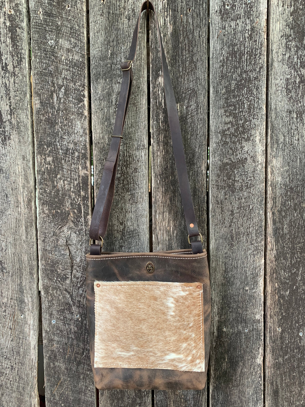 Cowhide Pocket Bre Purse